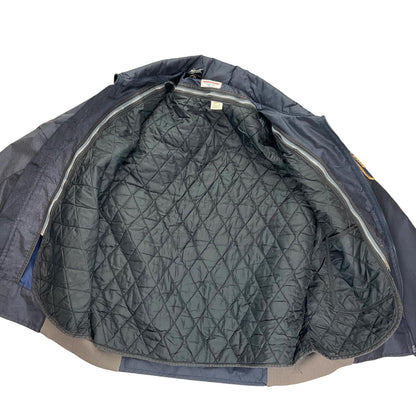 VTG USA MADE HONDA MOTORCYCLE HONDALINE BOMBER JACKET EARLY WARNING FABRIC L 42"