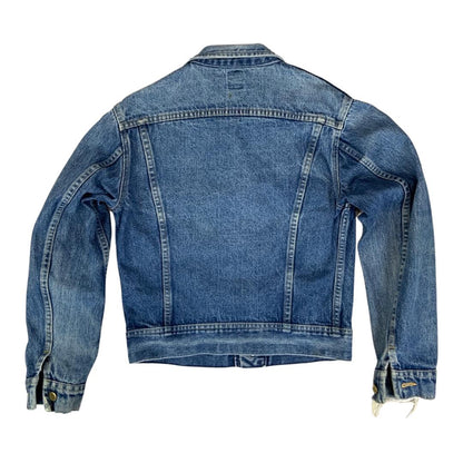 VTG 1970s LEE RIDERS USA UNION MADE DENIM TRUCKER JACKET MOD SKINS 34” KIDS