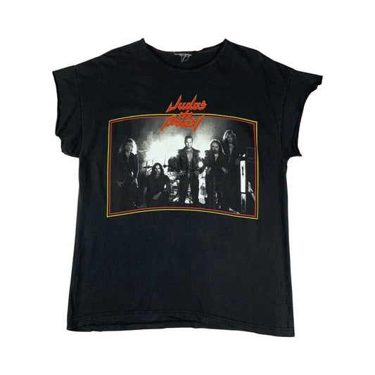 Vintage 1998 Judas Priest Jugulator World Tour 1998 Chopped Sleeve T-Shirt XL