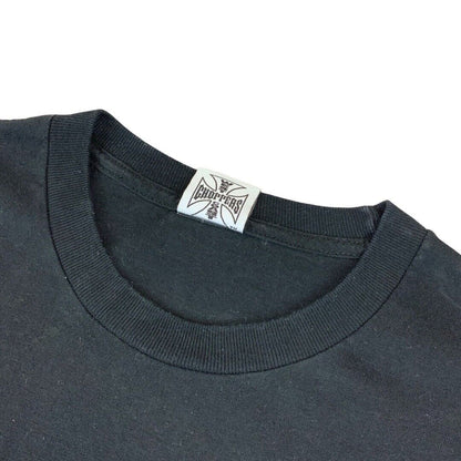 2000s Black West Coast Choppers Motorcycle Long Beach Jesse Who? Graphic Tee XL