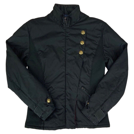 Vintage 90s Black & Red Polo Ralph Lauren Zip-Up Regiment Jacket Medium *SAMPLE*