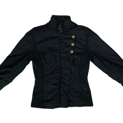 Vintage 90s Black & Red Polo Ralph Lauren Zip-Up Regiment Jacket Medium *SAMPLE*