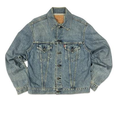 VTG 90s JAPANESE LEVIS LVC BIG E TYPE 3 TRUCKER DENIM JACKET MOD ROCKABILLY 38 S