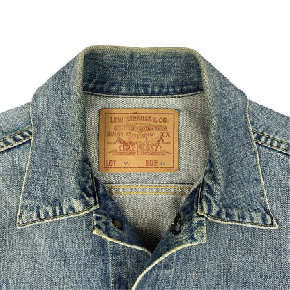 VTG 90s JAPANESE LEVIS LVC BIG E TYPE 3 TRUCKER DENIM JACKET MOD ROCKABILLY 38 S