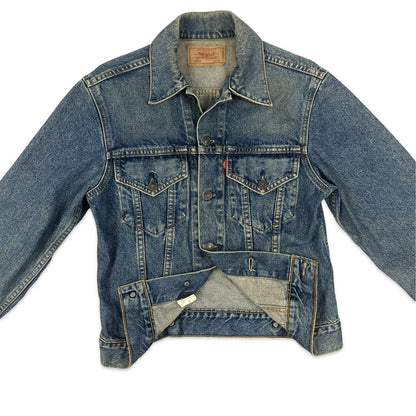 VTG 90s JAPAN LEVIS LVC RED TAB TYPE 3 TRUCKER DENIM JACKET MOD ROCKABILLY 36” S