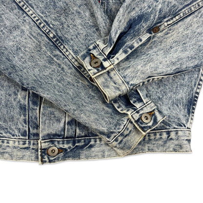 VTG JAPANESE SELVEDGE LEVIS BIG E TYPE 1 PLEAT DENIM JACKET ROCKABILLY LVC 40” M