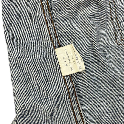 VTG JAPANESE SELVEDGE LEVIS BIG E TYPE 1 PLEAT DENIM JACKET ROCKABILLY LVC 40” M
