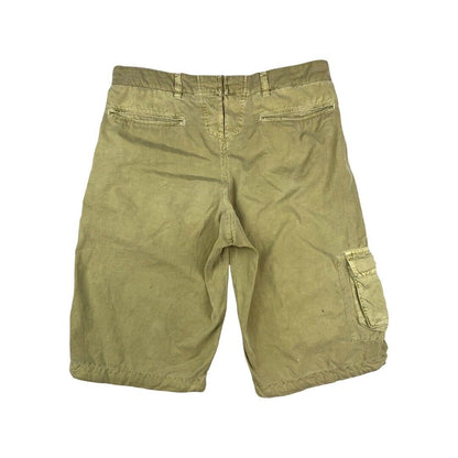 00's Beige Napapijri Expedition Camp Multi-Pocket Cargo Shorts Medium