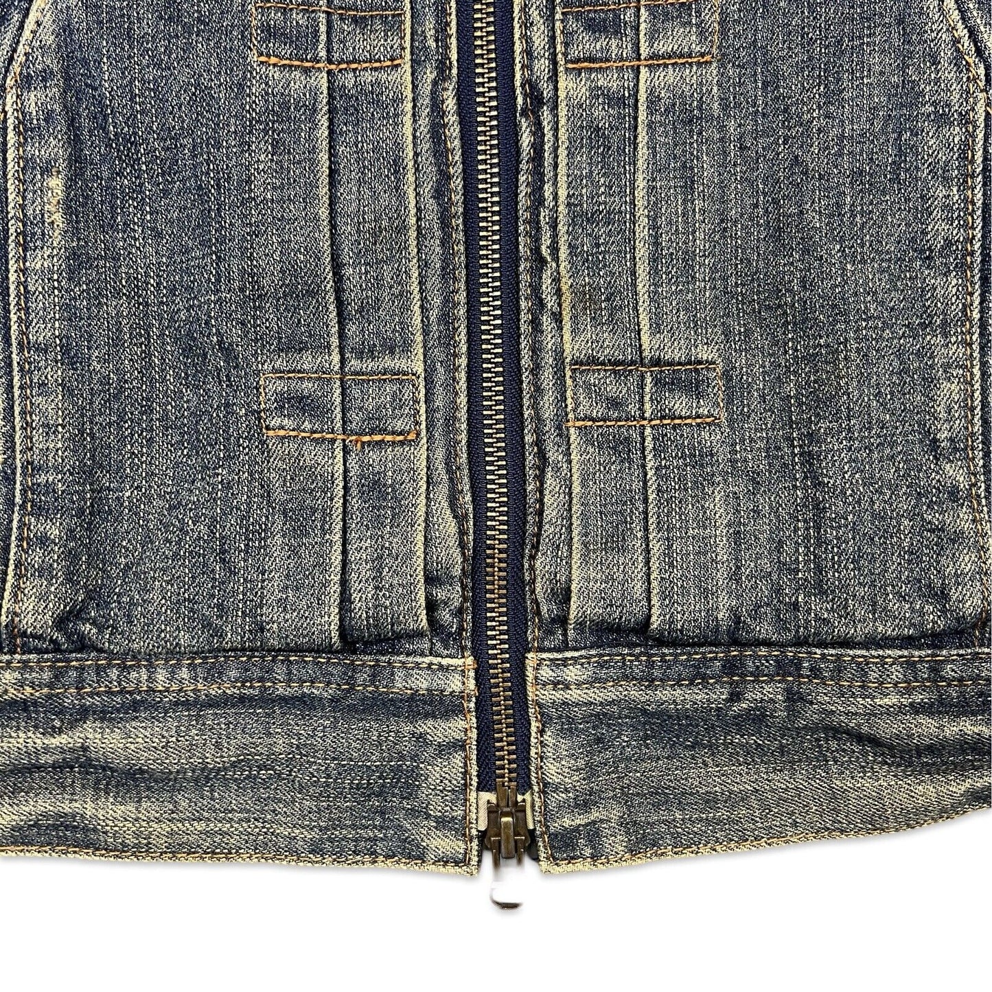 VTG LEVIS JAPANESE MADE DENIM JACKET TYPE 2 PLEAT FRONT ZIP UP 40 M