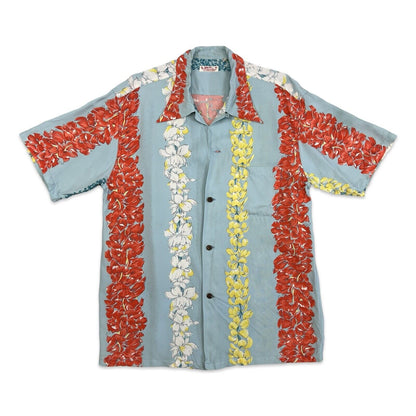 VTG SUN SURF COLLECTABLE RAYON HAWAIIAN ALOHA SHIRT 40s 50s TIKI ROCKABILLY L 42