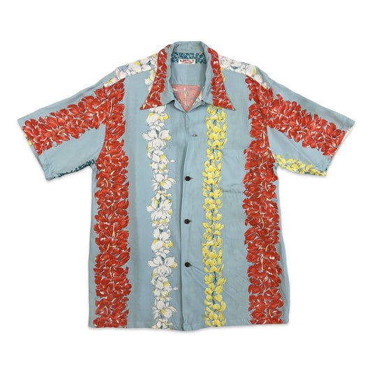 VTG SUN SURF COLLECTABLE RAYON HAWAIIAN ALOHA SHIRT 40s 50s TIKI ROCKABILLY L 42