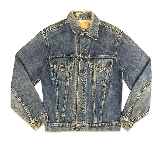 VTG ORIGINAL 1960s LEVIS BIG E TYPE 3 TRUCKER DENIM JACKET 45 STAMP MOD 36” SML