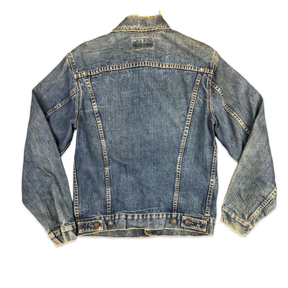 VTG ORIGINAL 1960s LEVIS BIG E TYPE 3 TRUCKER DENIM JACKET 45 STAMP MOD 36” SML