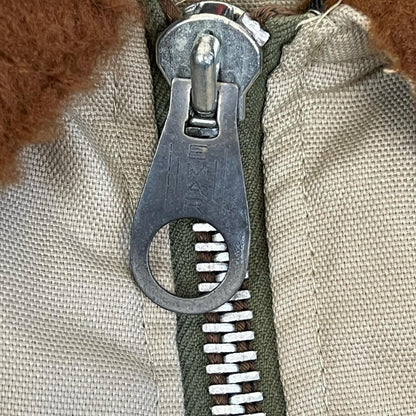 VTG 1960s USA CANVAS SHERPA LINED OUTDOOR HUNTING JACKET DUCK TIN CLOTH L 42