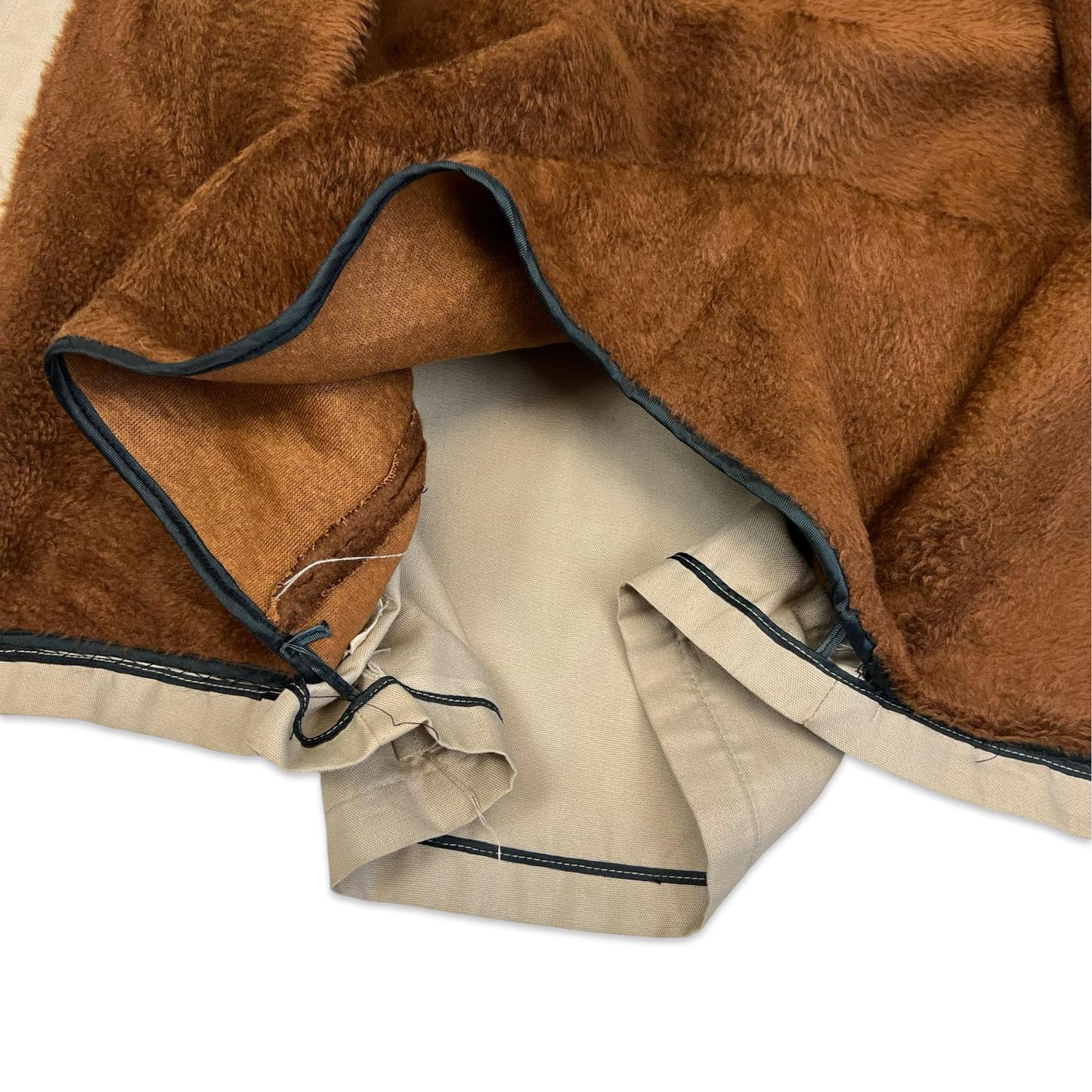 VTG 1960s USA CANVAS SHERPA LINED OUTDOOR HUNTING JACKET DUCK TIN CLOTH L 42