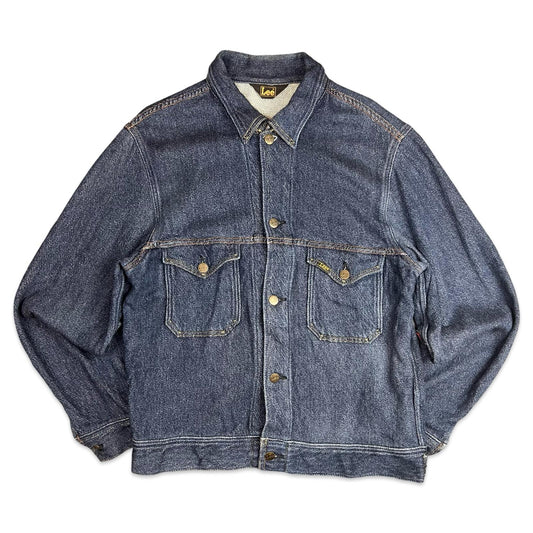 LEE JAPANESE UNUSUAL SOFT THICK FLANNEL DENIM JACKET M 40”