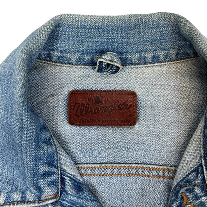 VTG WRANGLER BLUEBELL JAPANESE DENIM COWBOY DENIM JACKET BROKEN TWILL S 36”