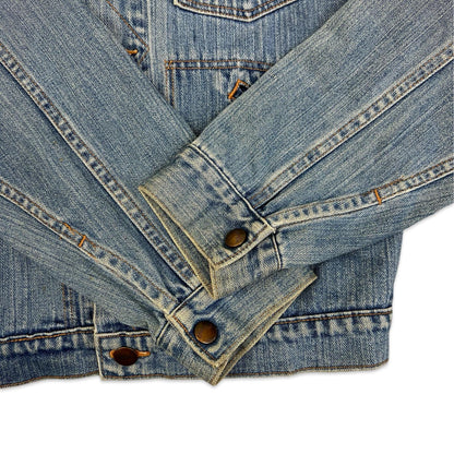 VTG WRANGLER BLUEBELL JAPANESE DENIM COWBOY DENIM JACKET BROKEN TWILL S 36”