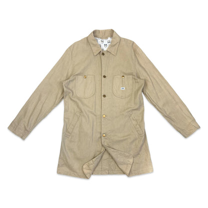 LEE UNION MADE LEISURE WEAR HERRINGBONE ENGINEERS CHORE JACKET SHOP COAT  S 38”