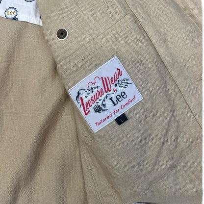 LEE UNION MADE LEISURE WEAR HERRINGBONE ENGINEERS CHORE JACKET SHOP COAT  S 38”