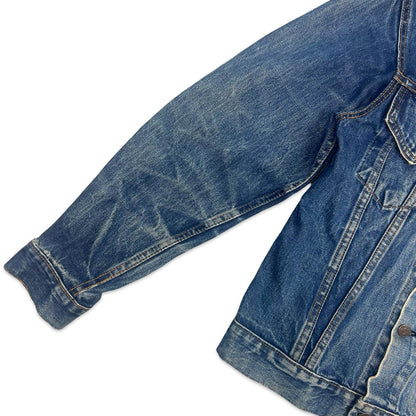 VTG GENUINE LATE 1960s LEVIS BIG E TYPE 3 TRUCKER DENIM JACKET XS MOD SKINS 34”
