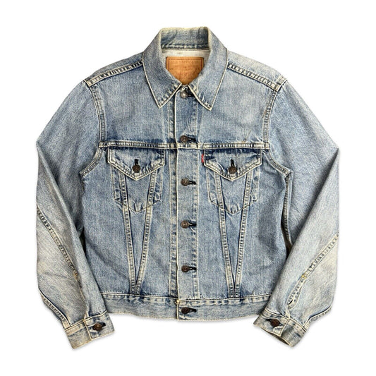 VTG 90s LEVIS JAPANESE BIG E RED TAB TYPE 3 TRUCKER JACKET 60s 70s LVC XS 34