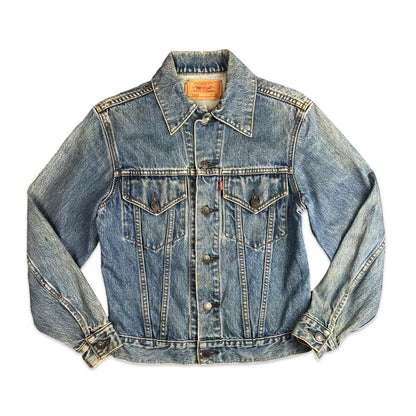 VTG 90s JAPANESE LEVIS SML E TYPE 3 TRUCKER DENIM JACKET LVC 1970s XS 33”