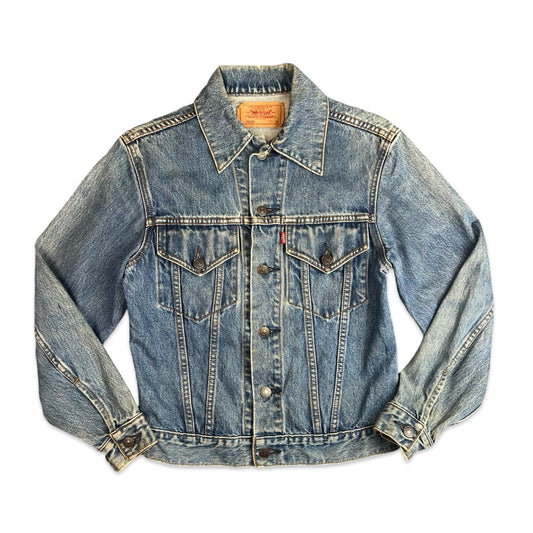 VTG 90s JAPANESE LEVIS SML E TYPE 3 TRUCKER DENIM JACKET LVC 1970s XS 33”