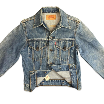 VTG 90s JAPANESE LEVIS SML E TYPE 3 TRUCKER DENIM JACKET LVC 1970s XS 33”