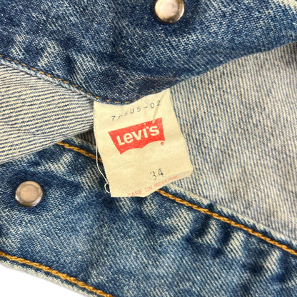 VTG 90s JAPANESE LEVIS SML E TYPE 3 TRUCKER DENIM JACKET LVC 1970s XS 33”