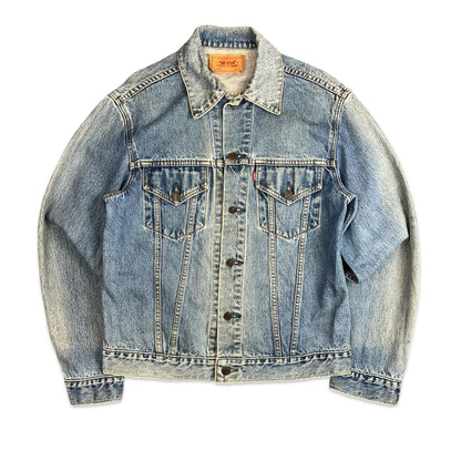 VTG 90s JAPANESE LEVIS LVC LEVIS RED TAB 1970s TYPE 3 DENIM TRUCKER JACKET S 38