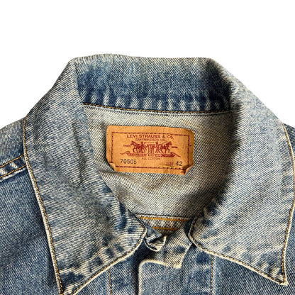 VTG 90s JAPANESE LEVIS LVC LEVIS RED TAB 1970s TYPE 3 DENIM TRUCKER JACKET S 38