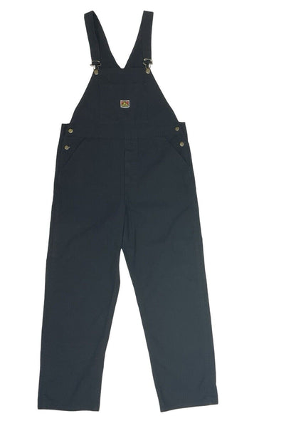 BLACK USA BEN DAVIS UNION MADE DUNGAREES LIGHT DUCK CANVAS DUNGAREES 40’W 31”L