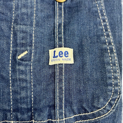 LADIES LEE UNION MADE SKINNY FIT STRETCH DENIM DUNGAREES INDIGO 28” W 26” L