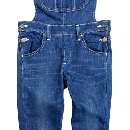LADIES LEE UNION MADE SKINNY FIT STRETCH DENIM DUNGAREES INDIGO 28” W 26” L