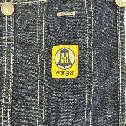 WRANGLER BLUE BELL LADIES DENIM DUNGAREES ROCKABILLY USA WORKWEAR LADY 34”W 34”L