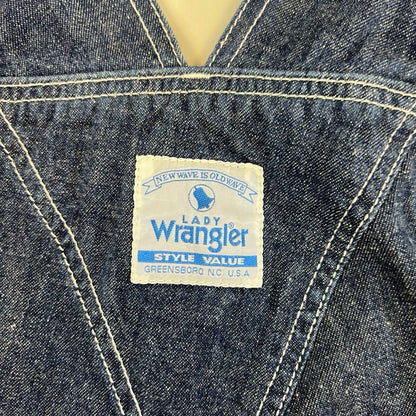WRANGLER BLUE BELL LADIES DENIM DUNGAREES ROCKABILLY USA WORKWEAR LADY 34”W 34”L
