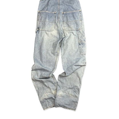 VTG EDWIN JAPAN 101 ONE O ONE DENIM DUNGAREES USA WORKWEAR ROCKABILLY 27 W 33 W