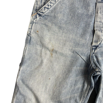 VTG EDWIN JAPAN 101 ONE O ONE DENIM DUNGAREES USA WORKWEAR ROCKABILLY 27 W 33 W