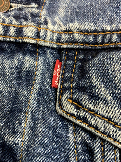VTG 1980S LADIES CANADIAN LEVIS RED TAB TYPE 3 TRUCKER DENIM JACKET MOD XS 37
