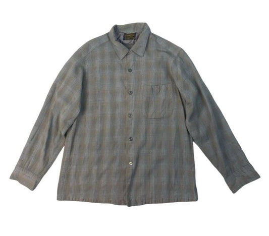 VTG 1962 USA SIR PENDLETON PLAID VIRGIN WOOL SHIRT ROCKABILLY HOT ROD S 38”