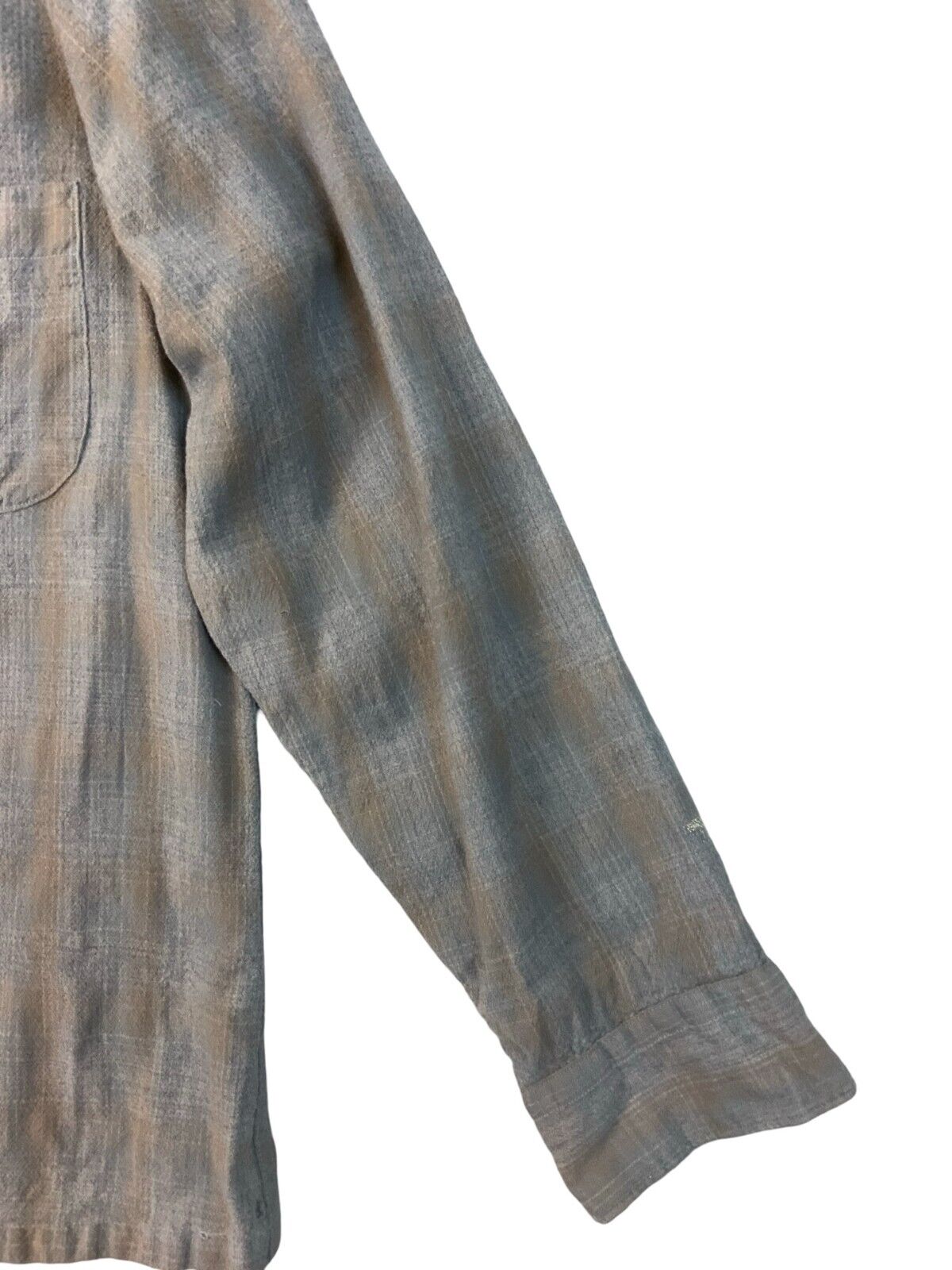 VTG 1962 USA SIR PENDLETON PLAID VIRGIN WOOL SHIRT ROCKABILLY HOT ROD S 38”