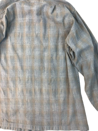 VTG 1962 USA SIR PENDLETON PLAID VIRGIN WOOL SHIRT ROCKABILLY HOT ROD S 38”