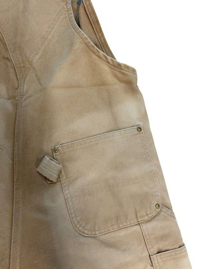 VTG CARHARTT DUCK CANVAS DOUBLE KNEE DUNGAREES KILLER FADES ROCKABILLY 36W 31L