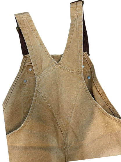 VTG CARHARTT DUCK CANVAS DOUBLE KNEE DUNGAREES KILLER FADES ROCKABILLY 36W 31L