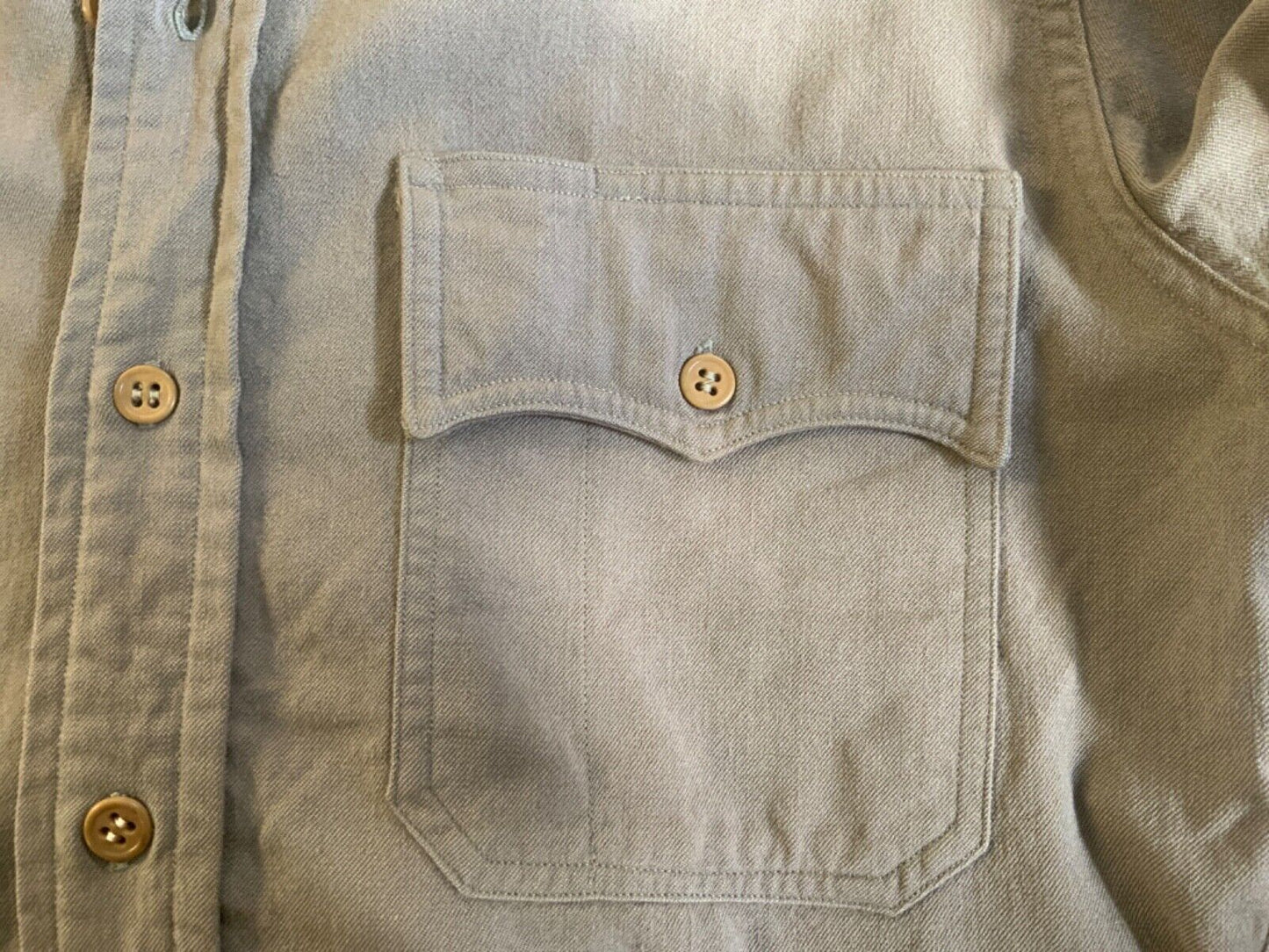VTG 40s WW2 USA OFFICERS JACKSON RAYMOND RANGOON GABARDINE VIRGIN WOOL SHIRT S38