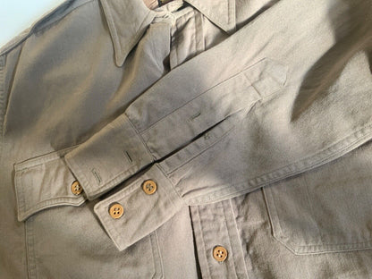 VTG 40s WW2 USA OFFICERS JACKSON RAYMOND RANGOON GABARDINE VIRGIN WOOL SHIRT S38
