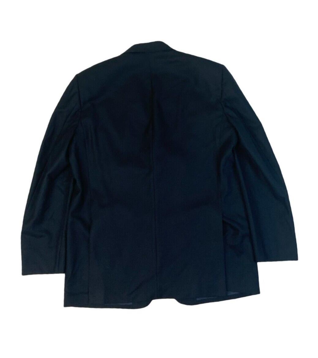 VTG 80s BURBERRYS GOLD BUTTON NAVY BLUE BLAZER JACKET SIZE M