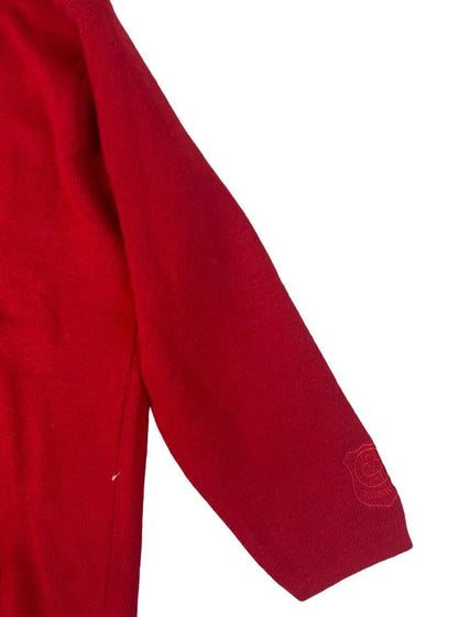 VINTAGE VALENTINO RED V NECK JUMPER SIZE L