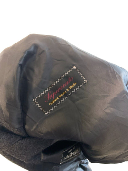 VTG YVES SAINT LAURENT CHECKED GREY BLAZER JACKET SIZE M 42